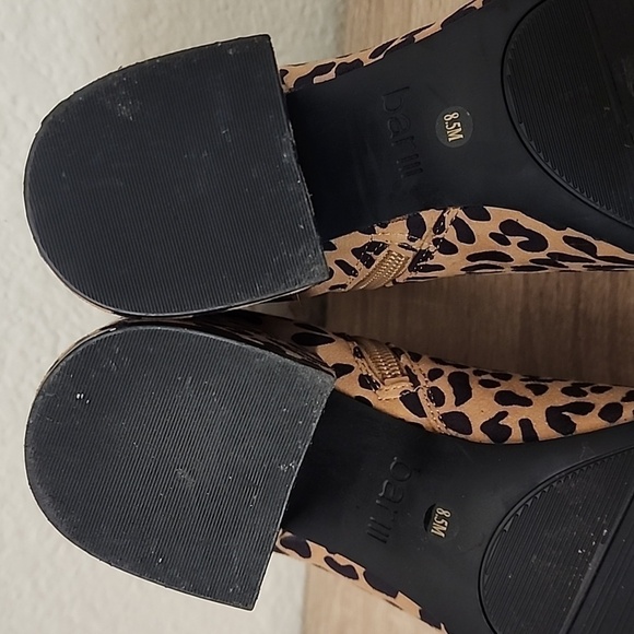 Bar III Gatlin Leopard Print Ankle Booties - Picture 7 of 14
